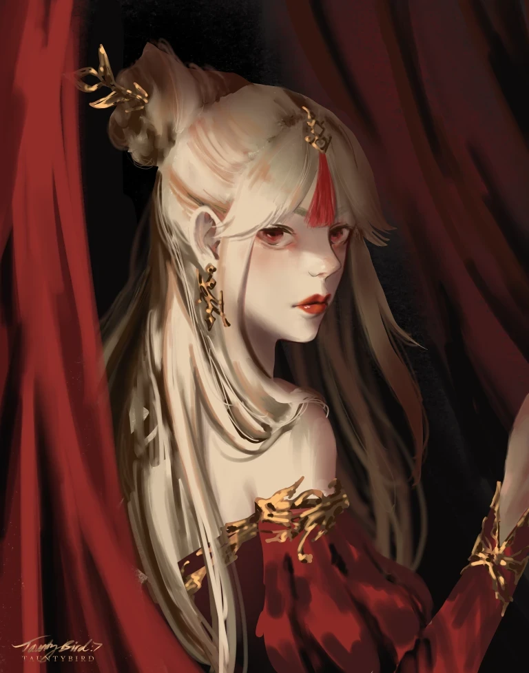 Genshin Ningguang Vampire Print